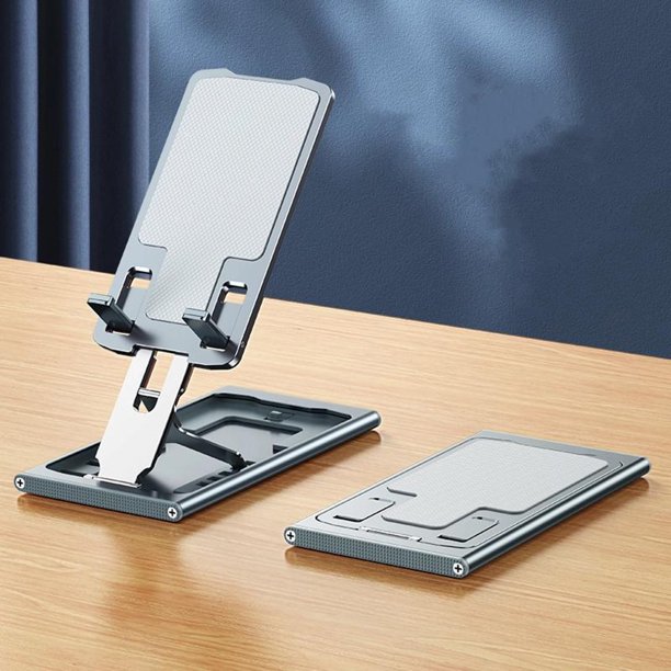 Soporte de tableta de teléfono móvil de Metal ajustable portátil soporte de teléfono de almacenamiento plegable soporte de tableta telescópica