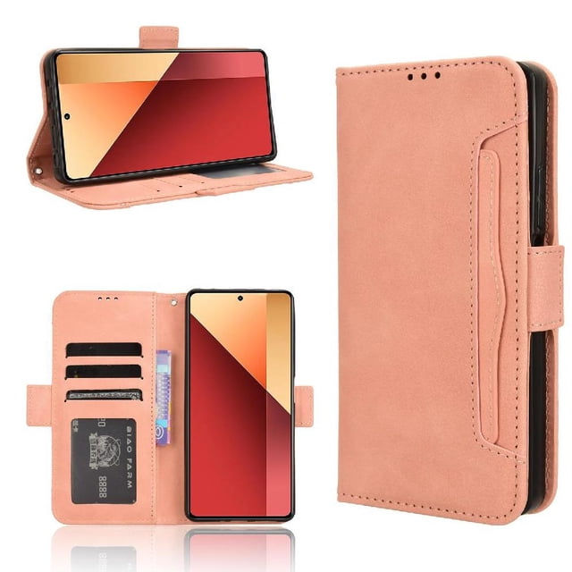 Funda Tipo Billetera GANGXUN para Xiaomi Redmi Note 13 Pro 4G – Tapa Flip con Tarjetero
