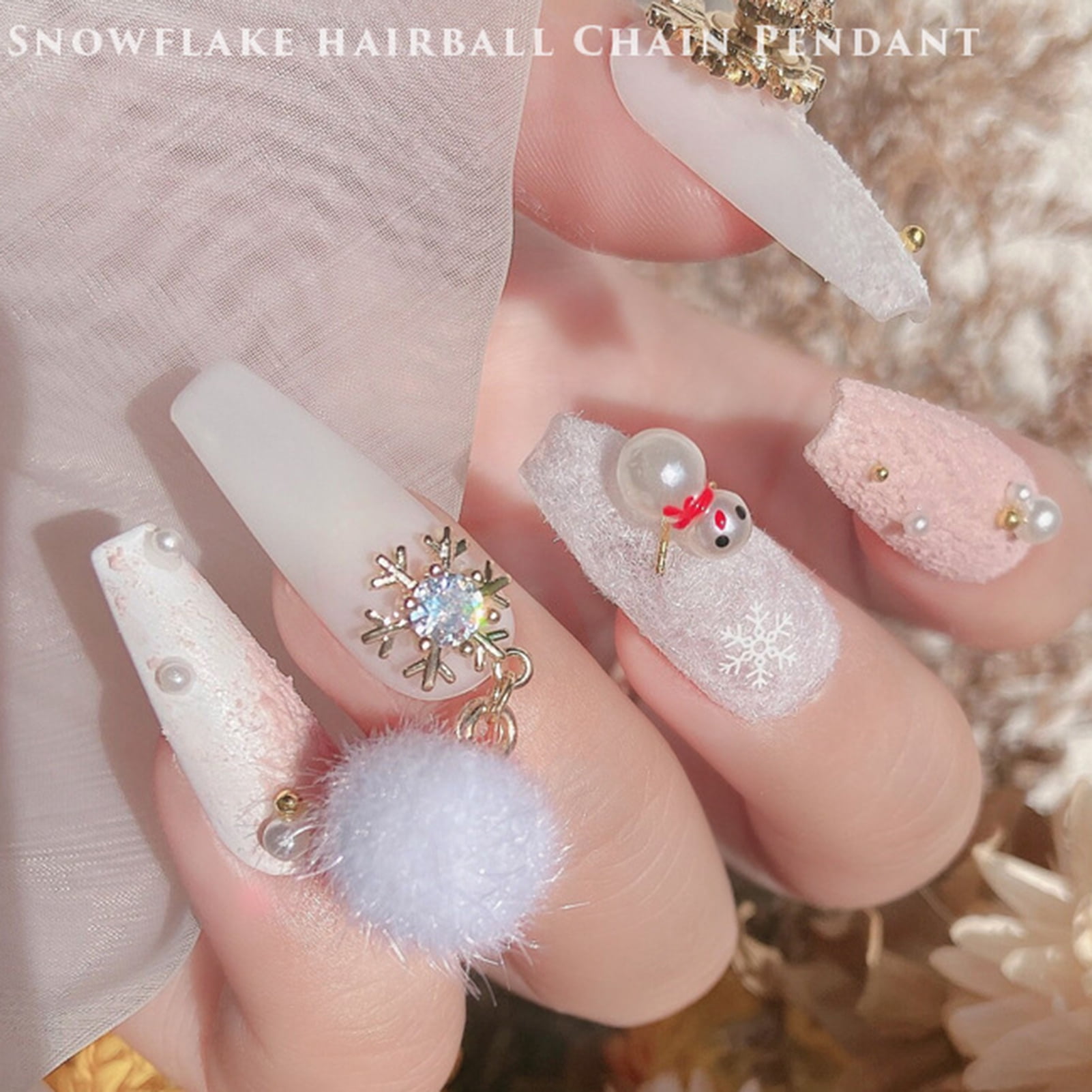Snowflake Rivet Nail Beads DIY Alloy Nail Beauty for Girl Women Nail Art Accessories Mixed Shape Alloy Nail Art Bride's Nail Ornaments