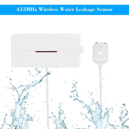 eWeLink 433MHz Wireless Water Leakage Sensor Water Leaks Intrusion Detector Alert Water Level Overflow Alarm for Home House Security Alarm