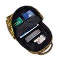 thumbnail image 5 of Gold Pattern Of Hexagons Backpack Casual College Bag Zipper Laptop Daypack Hiking Rucksack Travel, 5 of 5