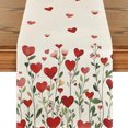 thumbnail image 1 of Valentine's Day Decorations Valentine's Day Heart Print Table Flags Party Table Kitchen Mats, 1 of 5