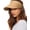 khaki, variant on Womens Sun Visor Hat Straw Sun Visors for Women Summer Packable Ponytail Beach Hats for Women Travel UPF 80+