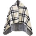 thumbnail image 1 of Poncho de mujer, capa tipo cárdigan, capa de franela de invierno, bufanda a presión, manta tipo chal de punto resistente al viento, bufanda tipo capa cálida, estola gruesa, 1 of 4