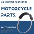 thumbnail image 4 of Accesorios De La Motocicleta Protector Escape Puede Cubrir Universal Apto 100Mm-160Mm Oval para Yzf, 4 of 5