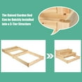 thumbnail image 6 of MAT EXPERT 3-Tier Raised Garden Bed, 49" x 49" x 22" Fir Wood Elevated Planter Box, Planting Box Kit for Growing Vegetable/Flower/Herb,  Display Container Rack for Backyard/Lawn/Balcony, 6 of 9