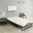 thumbnail image 3 of Patiojoy Lit Pliant avec Matelas en Mousse Mémoire Lit d'Appoint Pliant Lit de Jour, 3 of 10