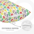 thumbnail image 3 of Fuzoiu Colorful Snails Print Fuzzy Pillowcases, Super Soft Pillow Case Cover with Zipper for Bedroom, Sofa, Couch,Cozy Pillow Shams for All Seasons-14"x20", 3 of 6