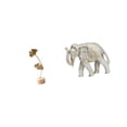 thumbnail image 6 of CarpNettore Nordic Creative Metal Leaf Sculpture Abstract Ornament and Rustic Animal Statue Hand Carved Wooden Elephant Figurine for Home Table Party Decor, 6 of 8
