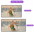 thumbnail image 5 of Hello Winter Vintage Basset Hound Enjoys Snowy Day with Snowman Desk Mat Full Keyboard Mouse Pad Bassets Dog Breed Lovers Gifts Idea Large Mousepad - 12019, 5 of 5