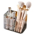 thumbnail image 4 of Caja Almacenamiento Cosméticos Con Soporte para Bolas Algodón Plástico Transparente 2 Ranuras Tocador Y Baño, 4 of 9