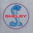 thumbnail image 2 of Wild Bobby, Shelby Cobra USA Logo Emblem Powered by Ford Motors, Cars and Trucks, Front and Back Unisex Crewneck Graphic Sweatshirt, Heather Grey, Small, 2 of 4