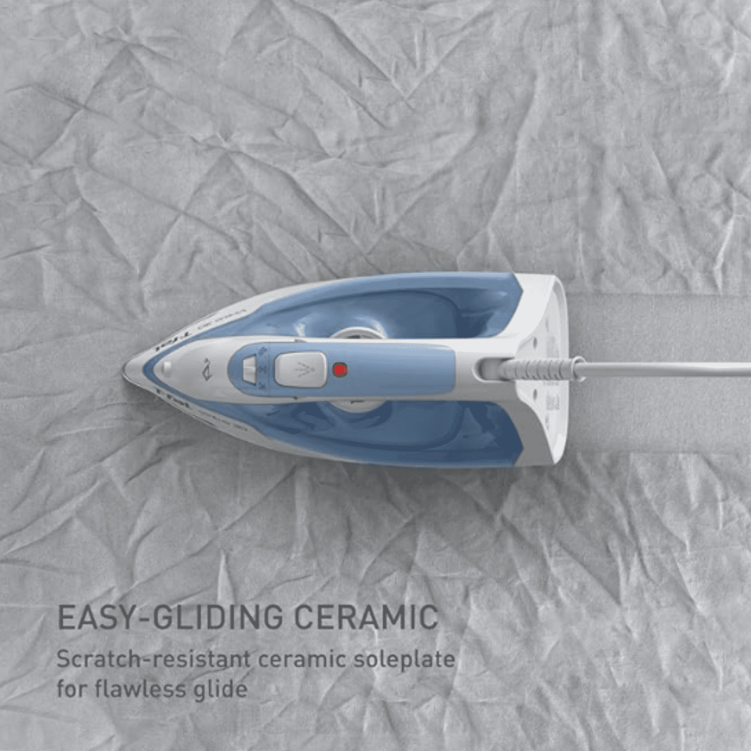 Steam Iron for Clothes Garment Steamer, Burst of Steam & Spray, Portable Iron and Steamer for Clothes, Ceramic Nonstick Soleplate, 1400 Watts, Anti-Drip, Auto-Off, Easy Ironing, Blue