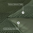 thumbnail image 5 of Davulos 7 Pieces Dark Green Bed in a Bag Queen Comforter Set, Soft Shabby Chic Bedding Set Geometric Boho Bohemian Bed Set with Comforter, Sheets, Pillowcases & Sham, 5 of 9