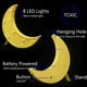 thumbnail image 5 of Letreros LED en forma de luna, luces de noche de luna iluminadas Lámpara de luna creciente a batería para dormitorio, Navidad, cumpleaños, 5 of 5