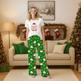 thumbnail image 6 of Family Christmas Pajamas Set Short Sleeve - Matching Holiday Santa Gingerbread Printed PJs , Man M, 6 of 7