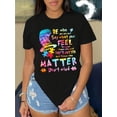 thumbnail image 1 of Inspirational Autism Awareness T-Shirt, 100% Cotton Crew Neck, Short Sleeve, Regular Length, Knit Fabric, 220gsm, Casual , All Seasons Wear, 1 of 6