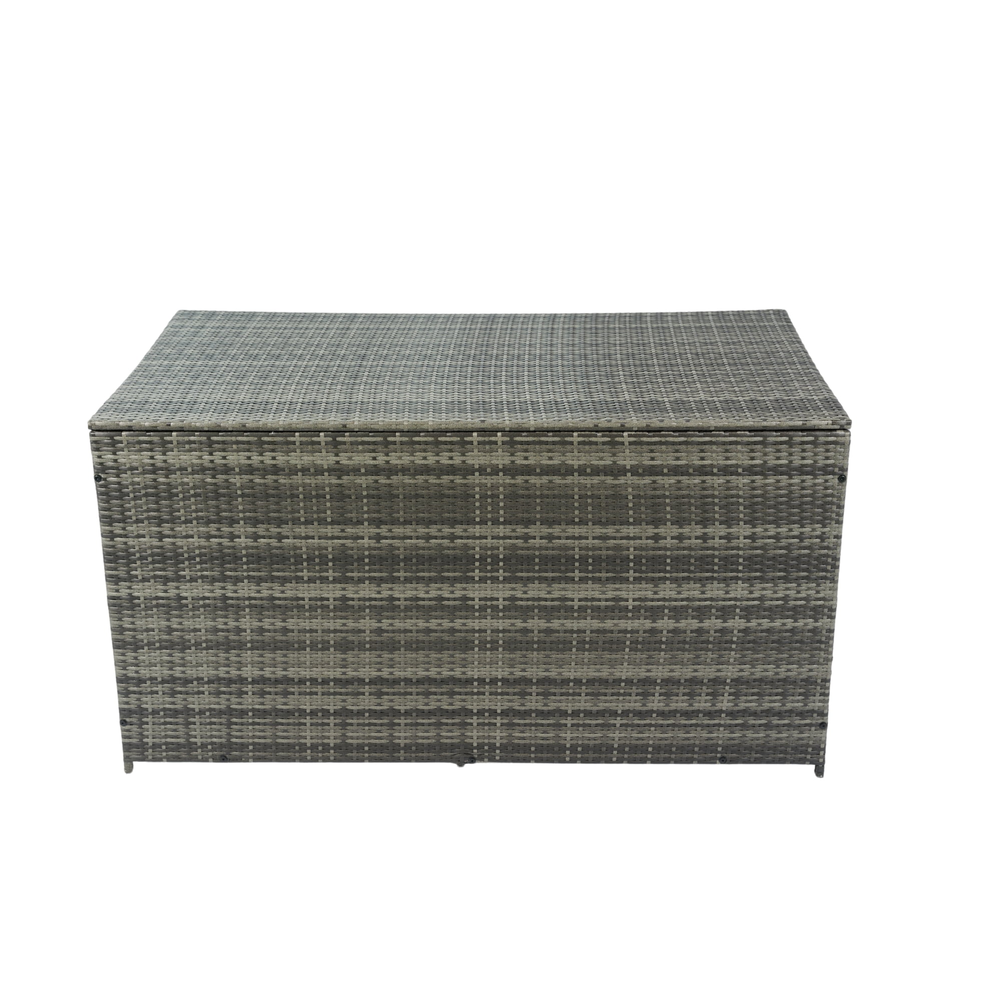 Aimee Lii Outdoor Storage Box, 200 Gallon Wicker Patio Deck Boxes with Lid, Outdoor Toy Storage for Kids, Gray