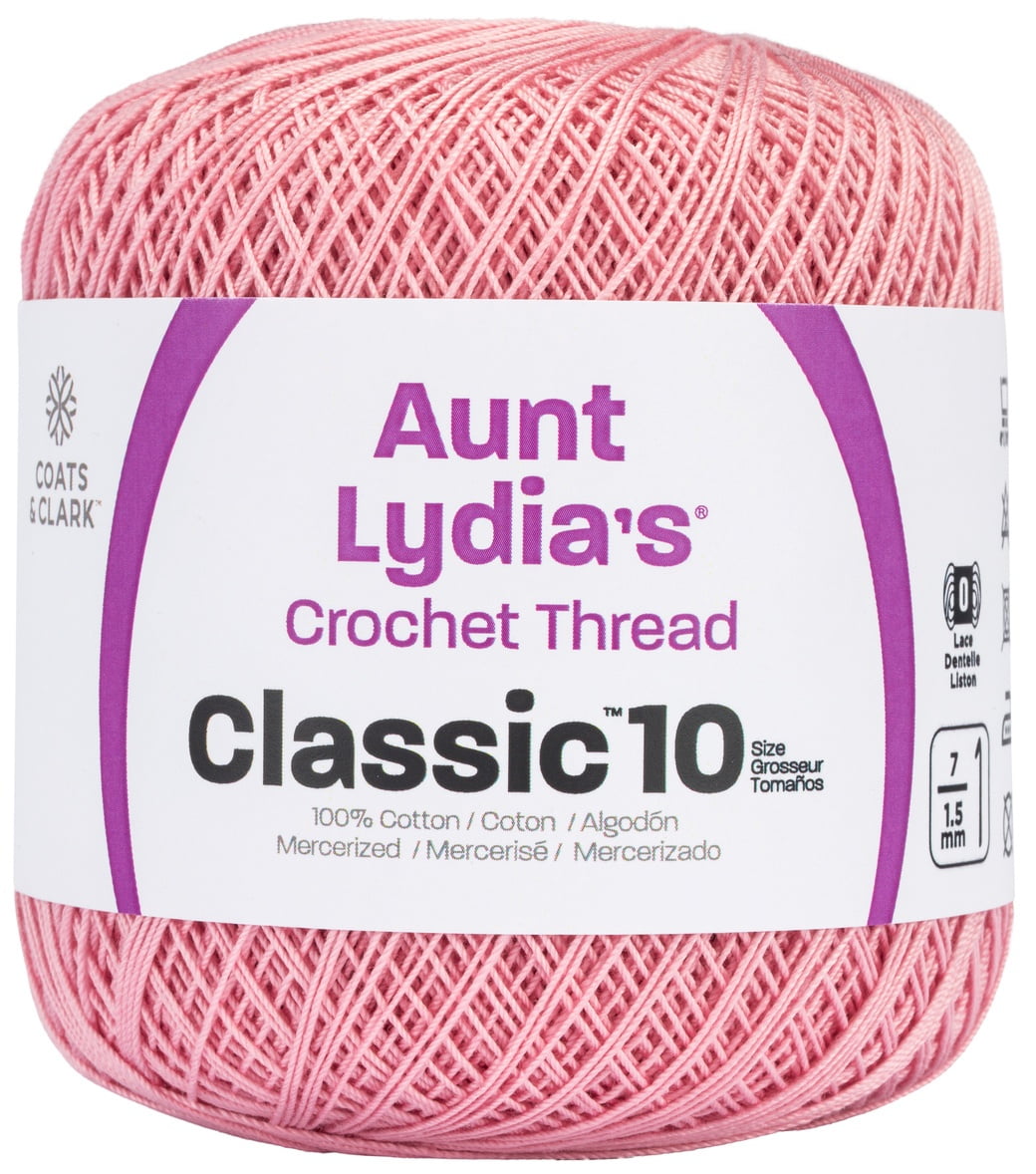 3-Pack Aunt Lydia's Bulk Buy Crochet Cotton Classic Crochet Thread Size 10 ... 
