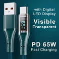thumbnail image 3 of 65W PD USB C Cable with Digital Display Super Fast Type Cord C Data, 3 of 8