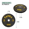 thumbnail image 4 of Set Discos Set Discos Bumper Hi Temp 10,15 Tayga, C/barra Olímpica/seguros.Bumper Hi Temp 10,15 Tayga, C/barra Olímpica/seguros., 4 of 4