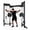 Power Cage-Black, variant on MITONOS Wall Mounted Folding Squat Rack,1200 LBS Power Rack with Dual Independent Pulley System, 5 Adjustable Modes, Functional Trainer for Space Saving Home Gym,Red