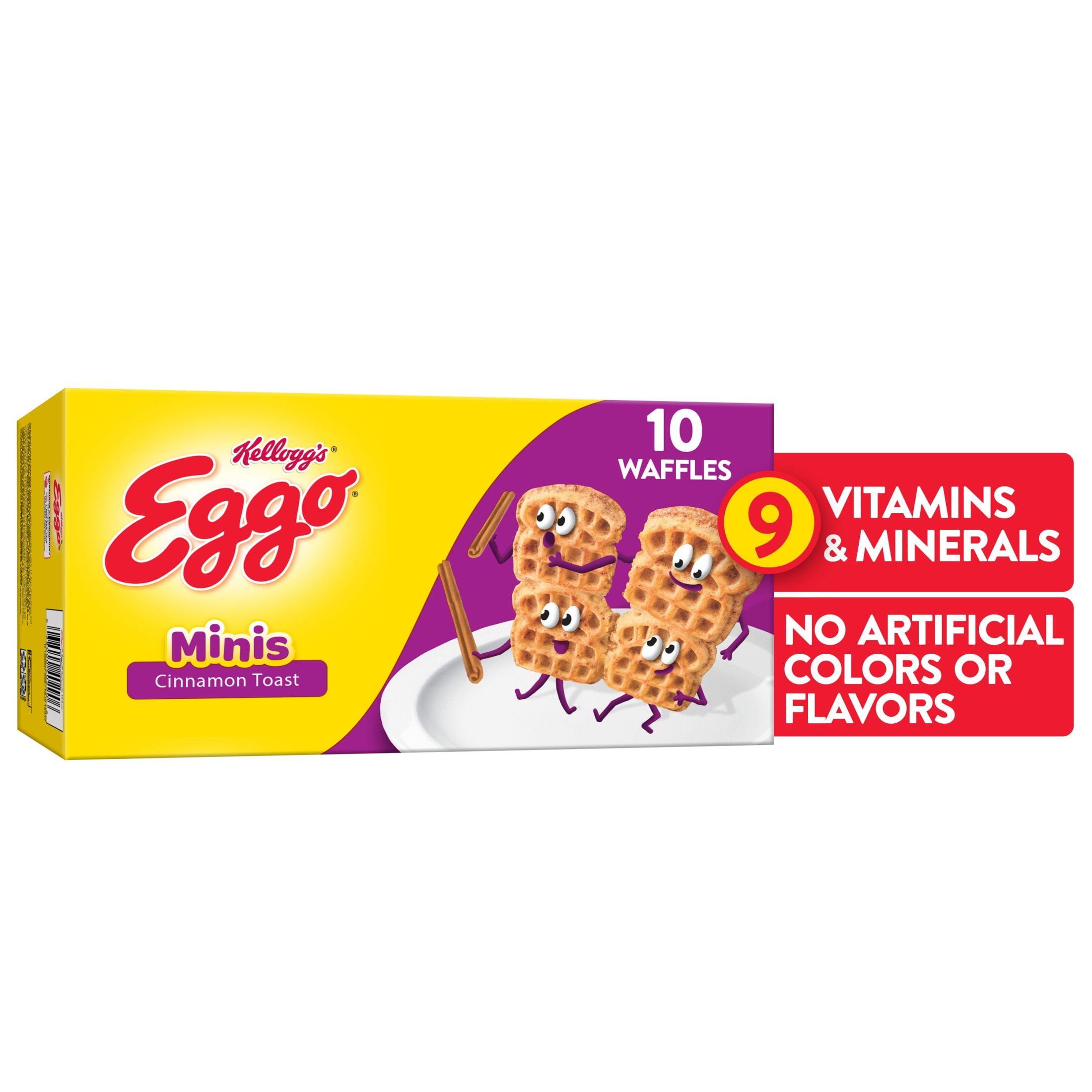 Eggo Frozen Mini Waffles, Cinnamon Toast, 10.75 oz, 4 Count, Frozen