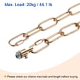 thumbnail image 5 of Uxcell 24" Long Hook Rings Connectors Pendant Light Fixture Chain Dark Gold 1 Set, 5 of 5