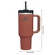 thumbnail image 2 of Stanley Quencher H2.0 FlowState - Vaso de acero inoxidable aislado al vacío con tapa y popote para agua, té helado, café, licuados y más, carbón, 1180 ml. E/40oz, 2 of 3