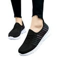 thumbnail image 4 of Siilsaa Sneakers Women Hands Free Slip Ins Smooth Step Sneaker Black,9, 4 of 5