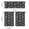 thumbnail image 6 of Countryside Floral Curtains 36 Inch - 3 Panel Rustic Farmhouse Set with Vintage Botanical Print, Boho Chic Rod Pocket Design for Kitchen Windows, 6 of 6