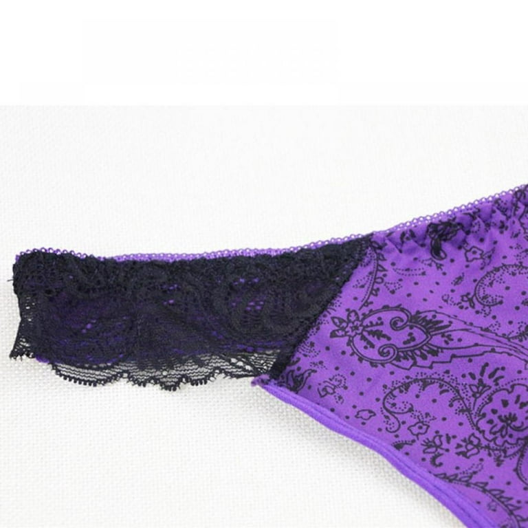 Saient Lace Embroidered Padded Lingerie Push Up Gather Adjustable Push Up  Bra With Panty Intimates Sexy Women Solid Bra Set,Purple,40D
