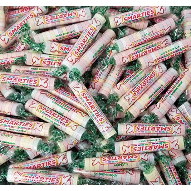 Smarties Xtreme Sour Candy Rolls, Party Favorite Hard Candy, Bulk 1
