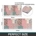 thumbnail image 7 of Pioneer Flower Floral Print Pattern Kitchen Rugs Sets Of 2,Anti Fatigue Kitchen Mat Rugs Non Slip Washable,Decorative Kitchen Floor Mats for Kitchen,Sink,Laundry,17"x30"+17"x47", 7 of 7