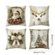 thumbnail image 3 of 4pcs Pillow Cover Living Room Sofa Festival Ambiance Decoration Christmas Cushion Cover, 3 of 6