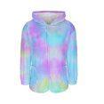 thumbnail image 6 of Women's Fuzzy Fleece Pullover Hoodies, Casual Button down Overcoat with Pocket, Warm Winter Style, 6 of 7