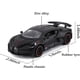thumbnail image 4 of Coche de juguete fundido a presión, modelo de aleación de zinc, coche de juguete extraíble, escala 1/32 - Regalo para niños pequeños, niños y niñas (negro), 4 of 5