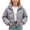 Gray, variant on CYRBOKO Girls Puffer Jackets, Long Sleeve Lightweight Lapel Zip Up Winter Outerwear Black Size 10-12 T