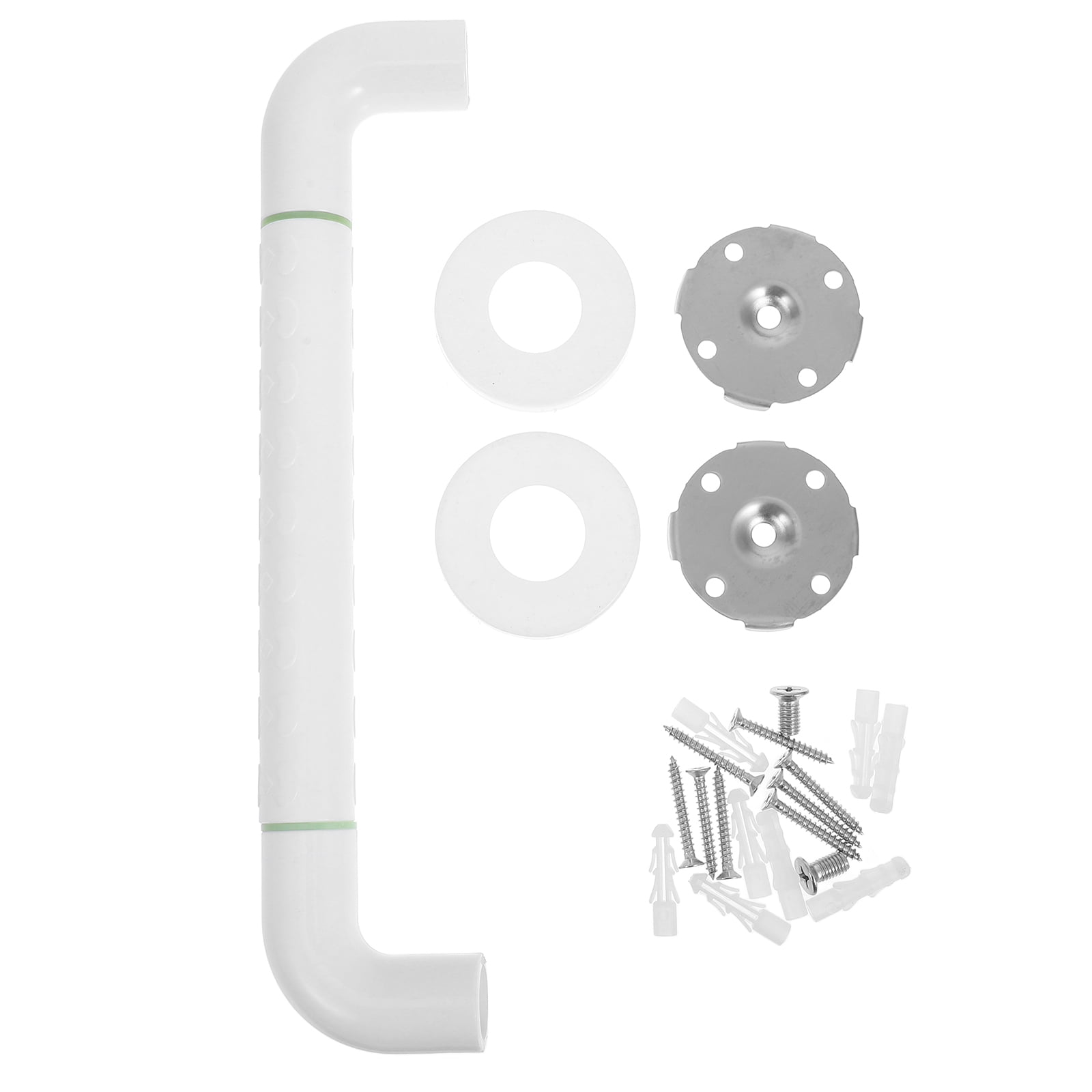 RENACLIPY Standard White 40cm Stainless Steel and Nylon Bathroom Grab Bar for Elderly