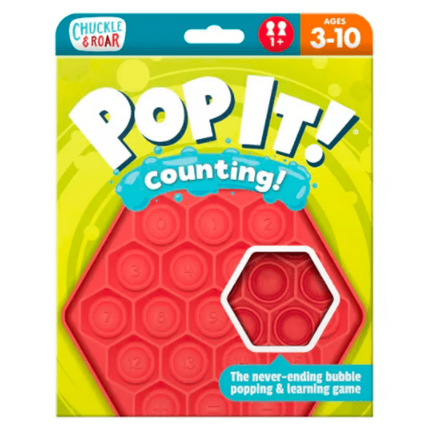 Chuckle & Roar Pop It! Counting Educational Travel Game - Walmart.com