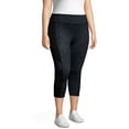 thumbnail image 4 of JMS by Hanes Women's Plus Active Colorblocked Performance Capri Leggings, 4 of 5