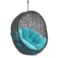 thumbnail image 3 of Modway Encase Swing Outdoor Patio Lounge Chair Without Stand in Black Turquoise, 3 of 7
