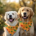 thumbnail image 2 of Dog Bandana 2 Pack,Orange Dinosaur Volcano Pattern Bandanas for Dogs,Cat Bandana,Small/ Large Dog Bandana 2 Size,Dog Bandanas, 2 of 6