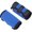 HJ06 foot protector Blue, variant on pair of dog legs wrapped front legs compression support with metal strip and safety reflector tape