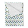 thumbnail image 2 of Reptile Soft Flannel Fleece Throw Blanket, Watercolor Style Pattern with Chameleon Animals on Branches Exotic Forest Theme, Cozy Plush for Indoor and Outdoor Use, 70" x 90", Multicolor, by Ambesonne, 2 of 5
