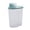 Blue, variant on Large Airtight Food Storage Container for Grain Cereal and Rice Clear Pantry Organization Bin with Lid 10Inch Green