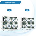 thumbnail image 4 of FORMRS 13-13.3 inch Laptop Sleeve Case Soft Carrying Quilted Computer Bag Cover, Gold Geometric Pattern, 4 of 7