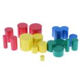 thumbnail image 2 of Conjunto de Mini Knobbless Materiales de Madera Cilindros Familia Sunnimix Juguete de madera, 2 of 7