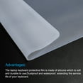 thumbnail image 4 of Pc Keyboard Cover Skin Silicone Desktop Keyboard Skin 17.3"x5.5" Clear, 4 of 5