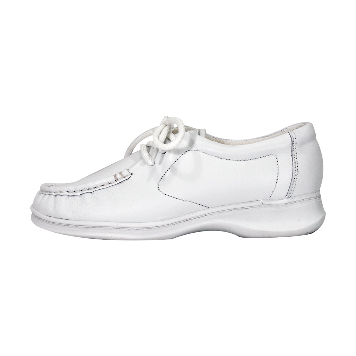 24 HOUR COMFORT Harper Wide Width Professional Sleek Shoe WHITE 6.5